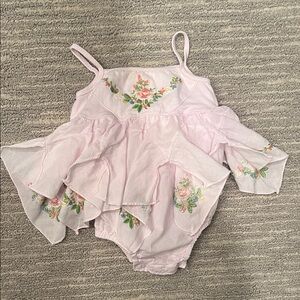 Pink floral dress (6-9 months)
